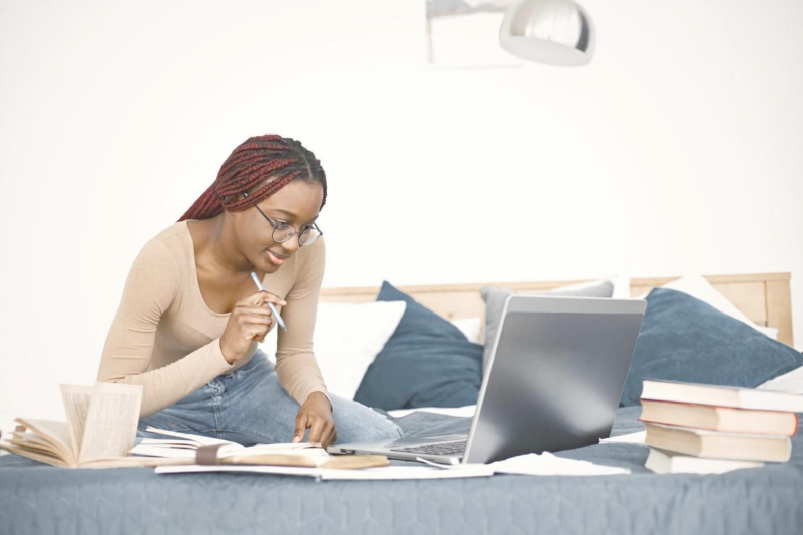 Financial analyst working with budget variance reports